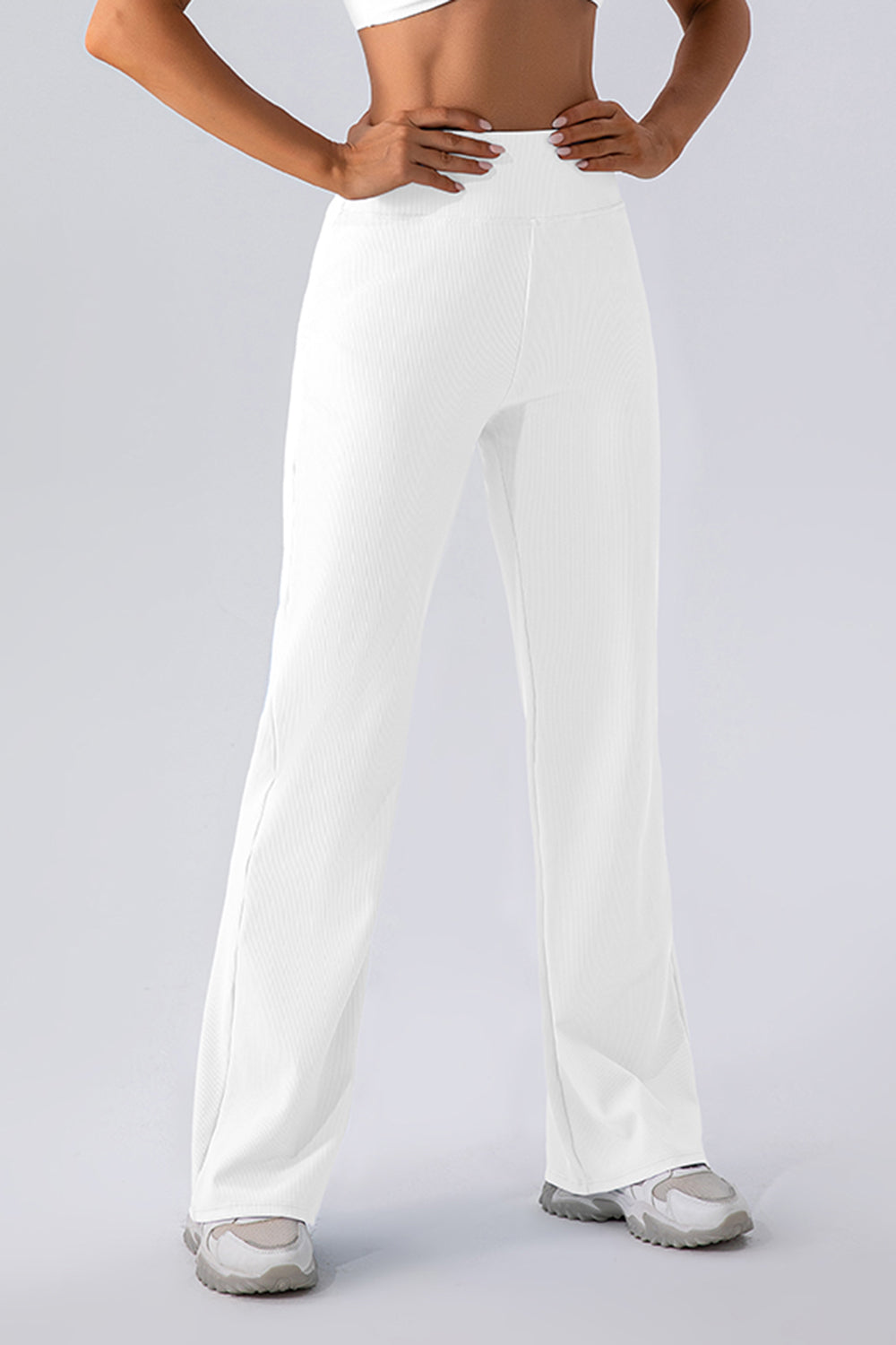 High Waist Straight Active Pants-Angel Casuals