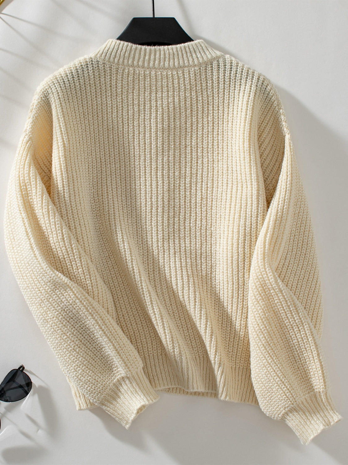 Button Down Long Sleeve Cardigan-Angel Casuals