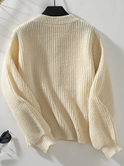 Button Down Long Sleeve Cardigan-Angel Casuals