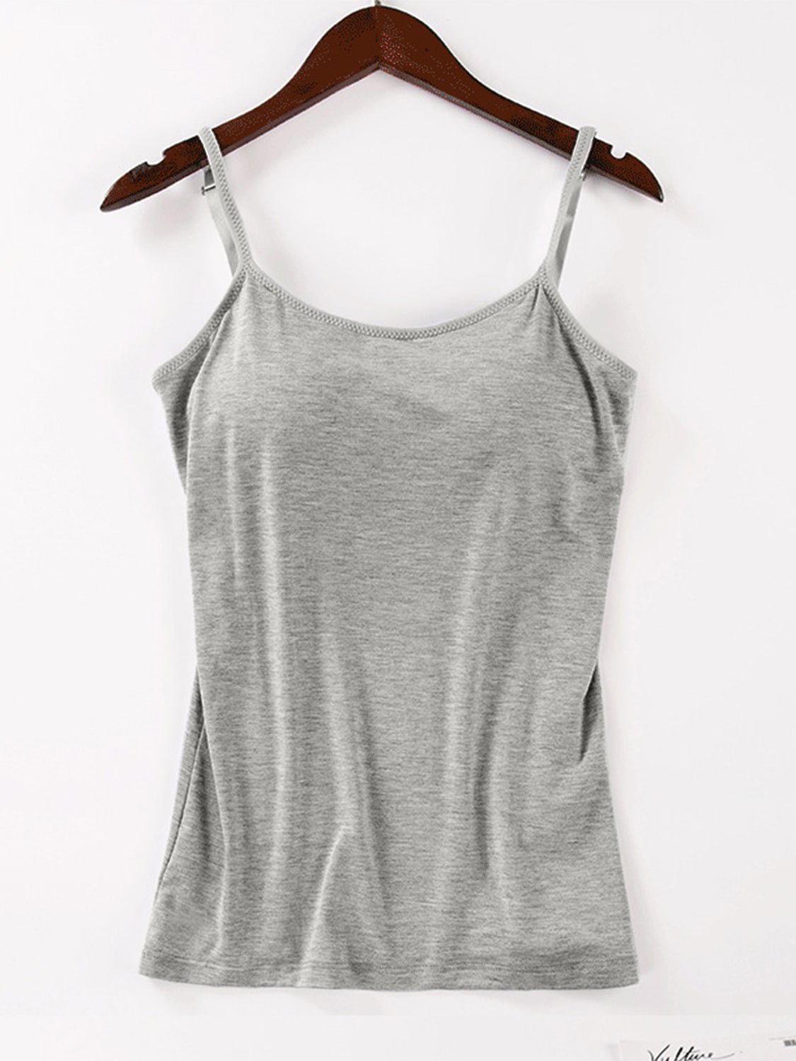 Scoop Neck Adjustable Strap Cami-Angel Casuals