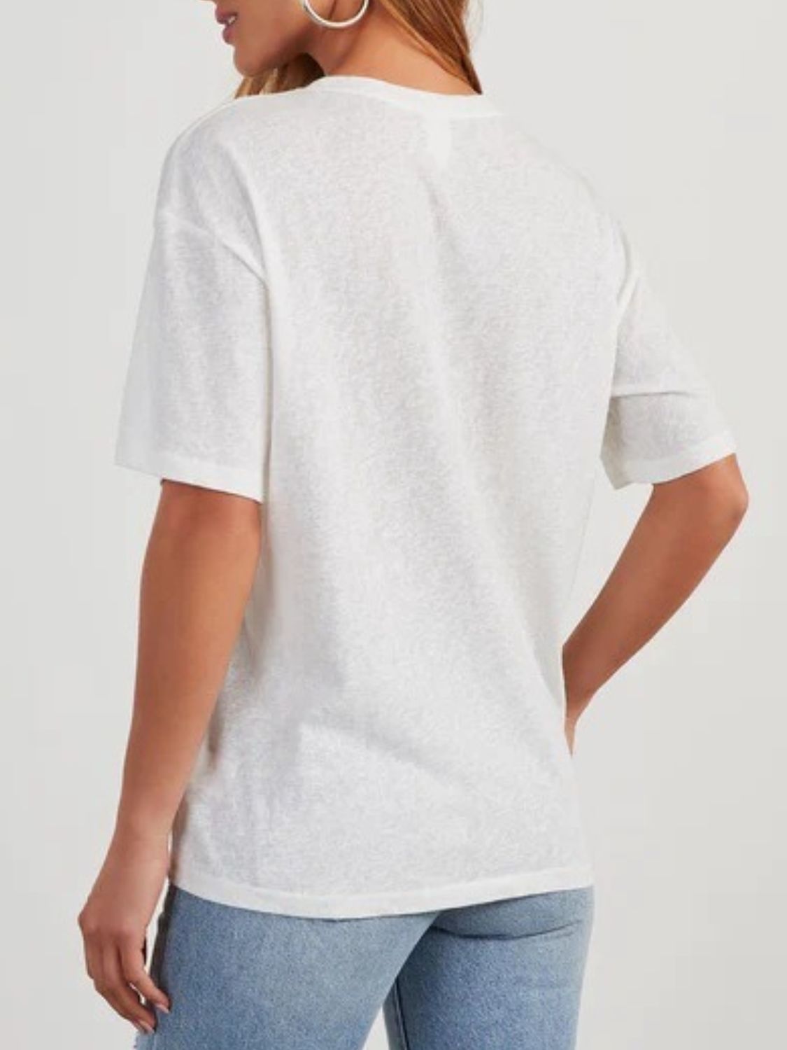 Round Neck Half Sleeve T-Shirt-Angel Casuals