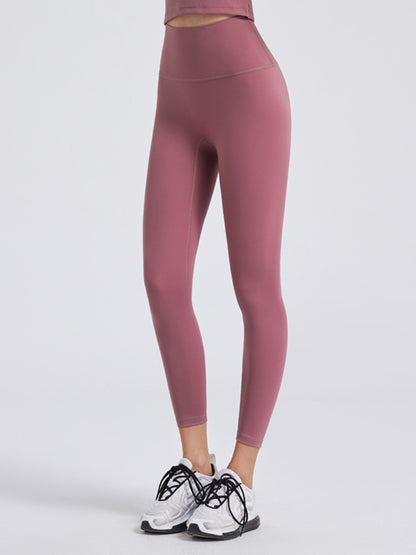 Wide Waistband Sports Leggings-Angel Casuals