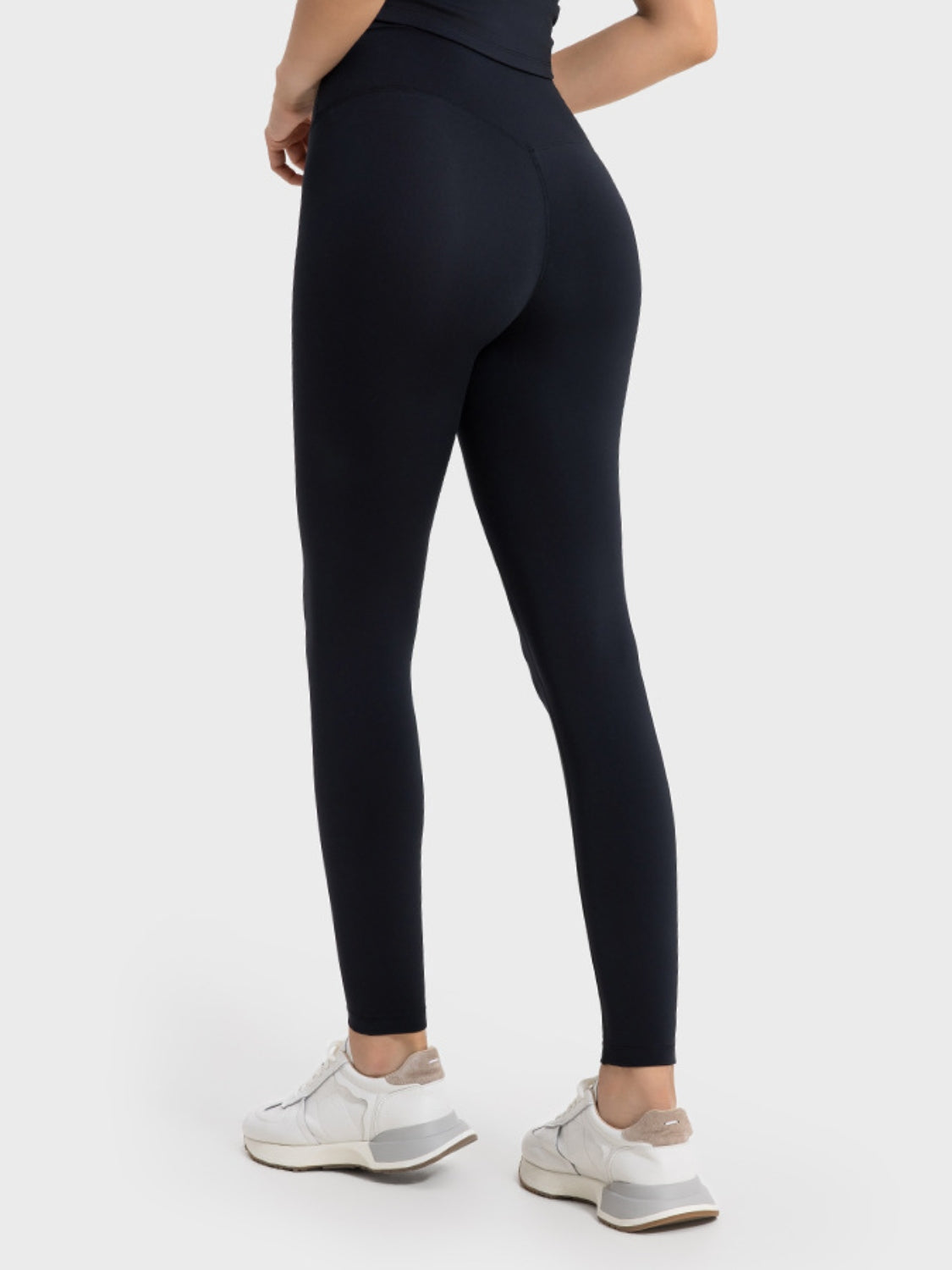 Wide Waistband Sports Leggings-Angel Casuals