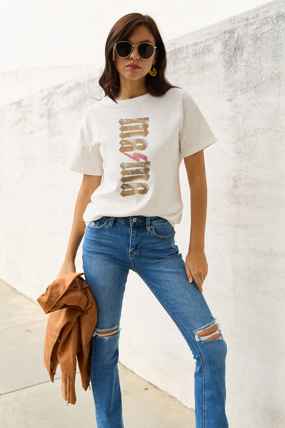 Simply Love Full Size MAMA Short Sleeve T-Shirt-Angel Casuals