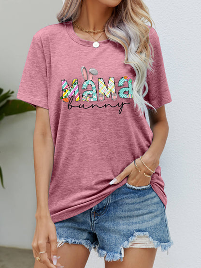 MAMA BUNNY Easter Graphic Tee-Angel Casuals