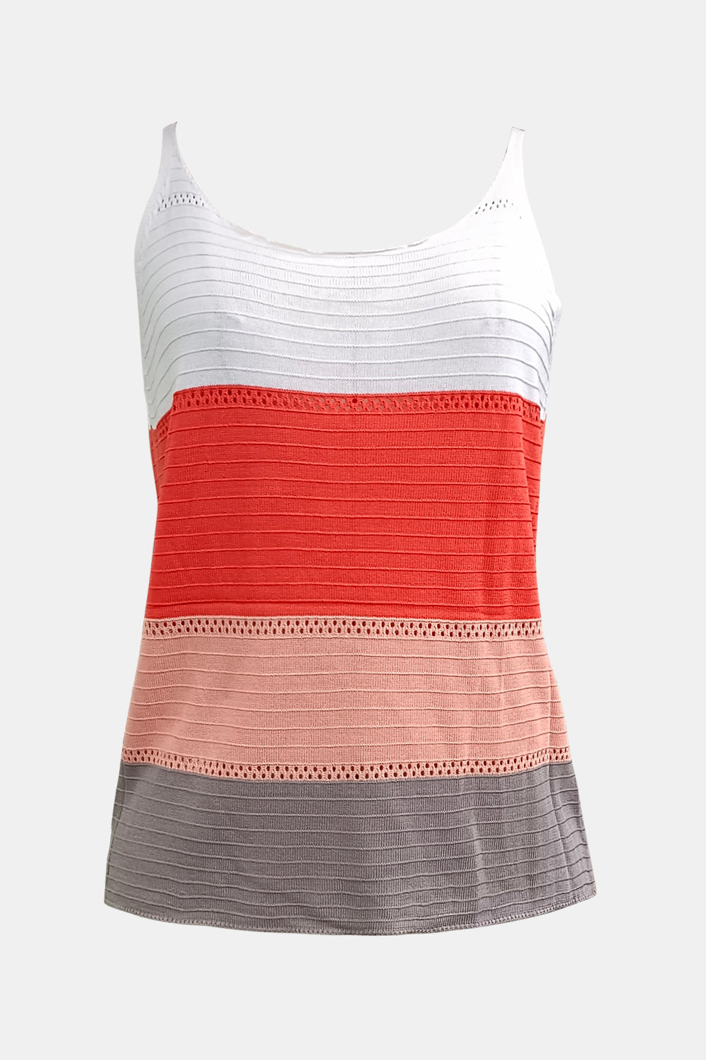 Color Block Scoop Neck Cami-Angel Casuals