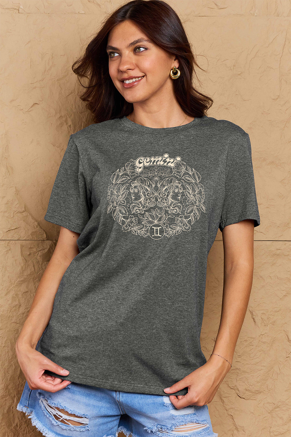 Simply Love Full Size GEMINI Graphic T-Shirt-Angel Casuals