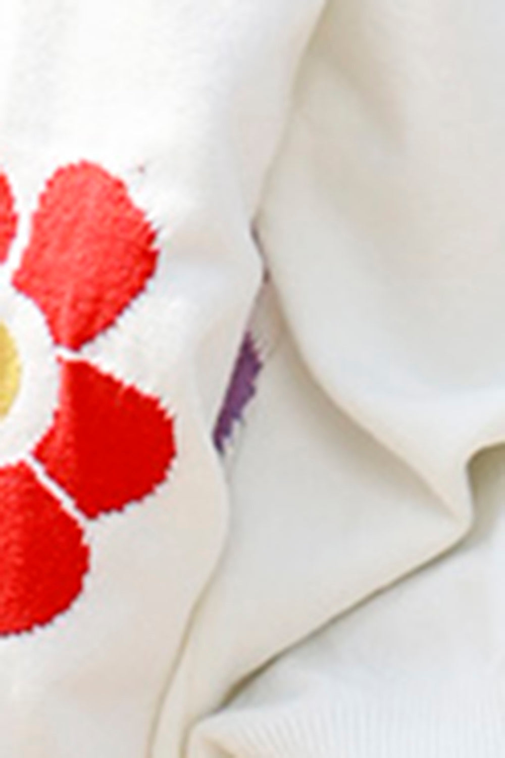 Flower Pattern Open Front Long Sleeve Cardigan-Angel Casuals
