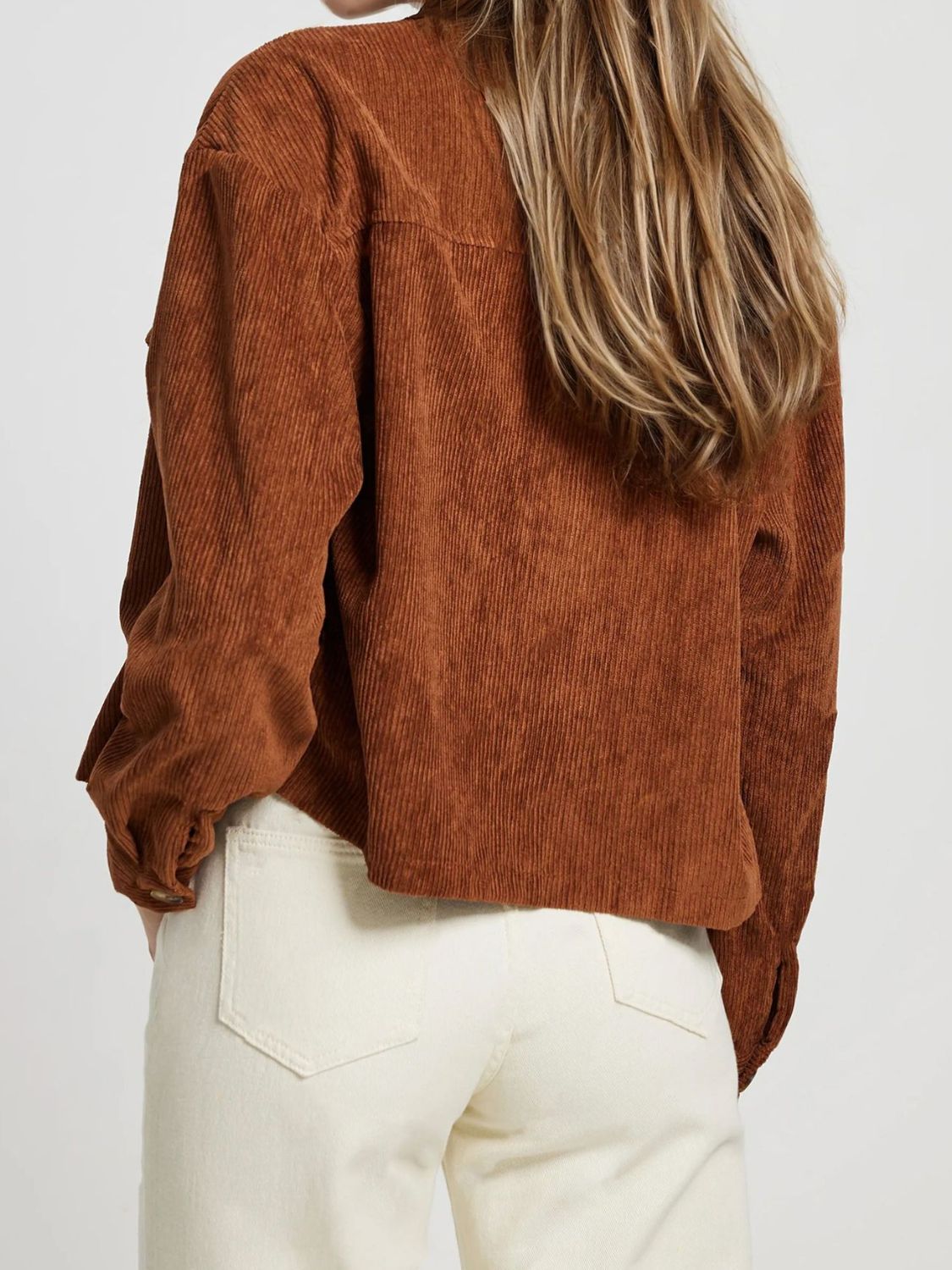Button Up Long Sleeve Jacket-Angel Casuals