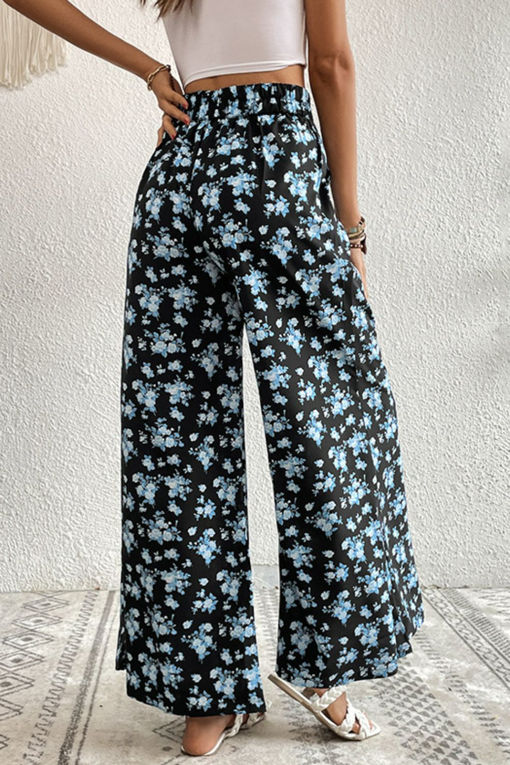 Floral Pocket Culottes-Angel Casuals