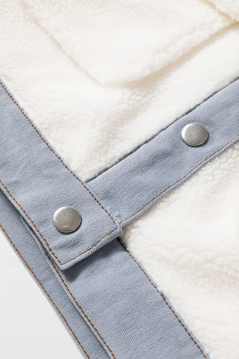 Contrast Trim Snap Down Jacket-Angel Casuals