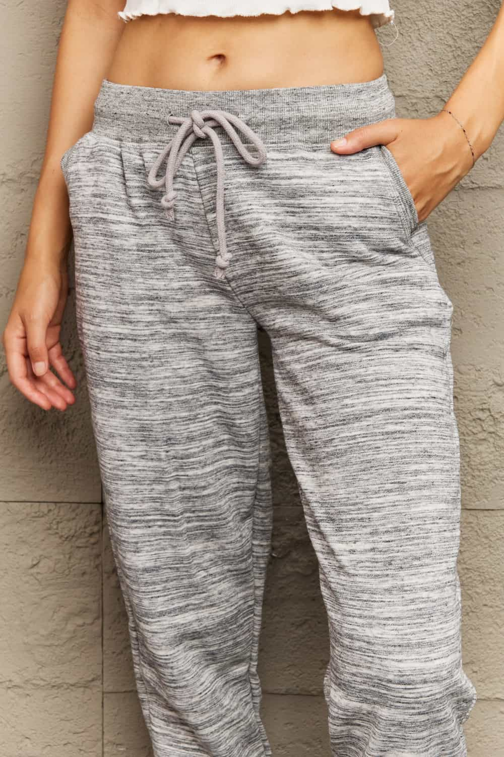 Ninexis Full Size Tie Waist Long Sweatpants-Angel Casuals