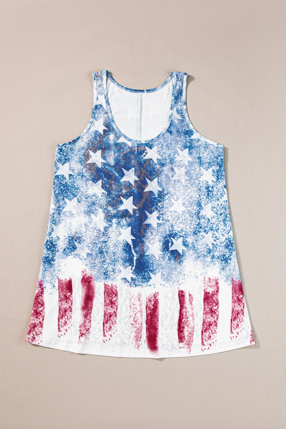 US Flag Scoop Neck Tank-Angel Casuals