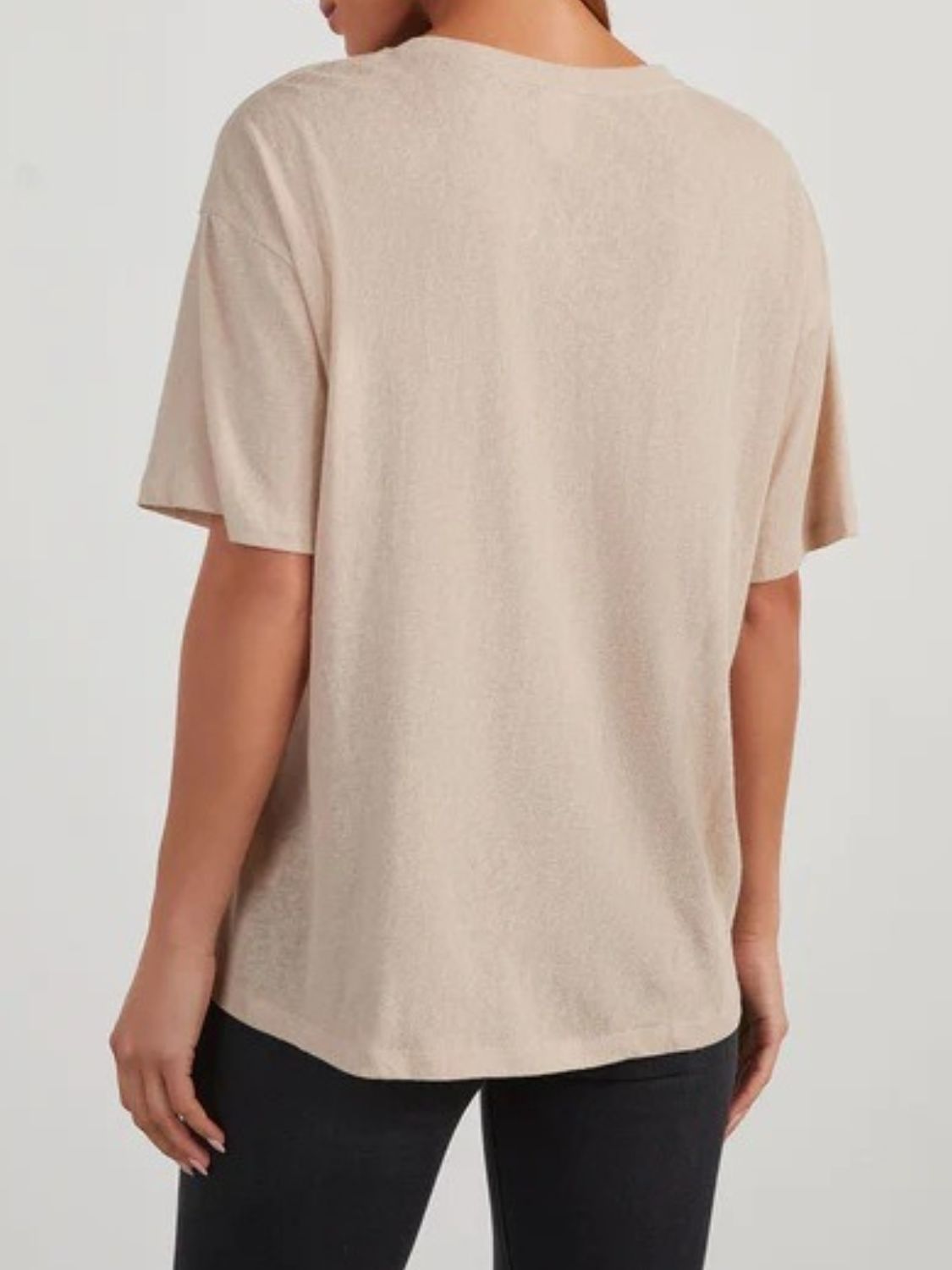 Round Neck Half Sleeve T-Shirt-Angel Casuals