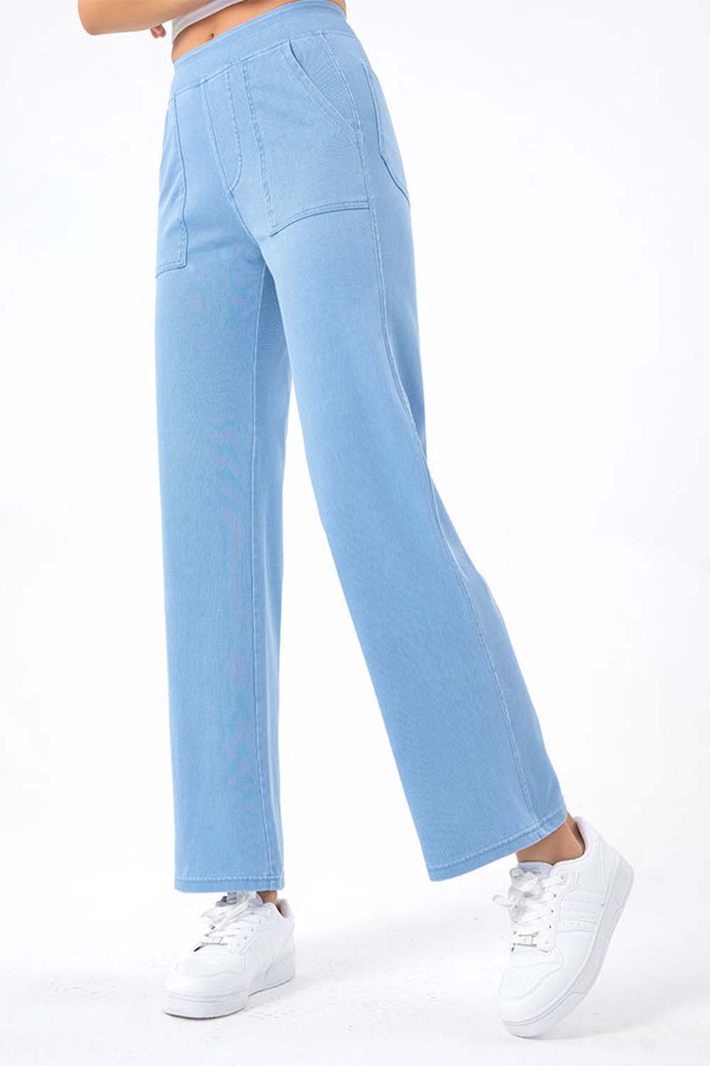 Pocketed Long Jeans-Angel Casuals