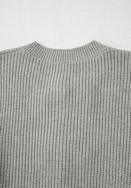 Bow Round Neck Long Sleeve Cardigan-Angel Casuals