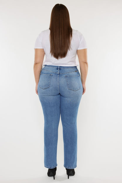 Kancan Full Size Cat's Whiskers High Waist Jeans-Angel Casuals