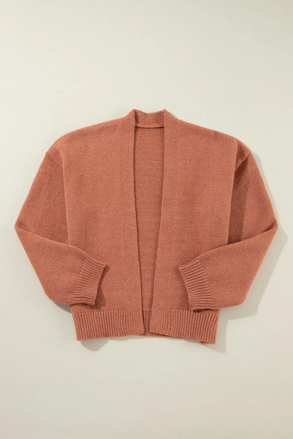 Open Front Dropped Shoulder Cardigan-Angel Casuals