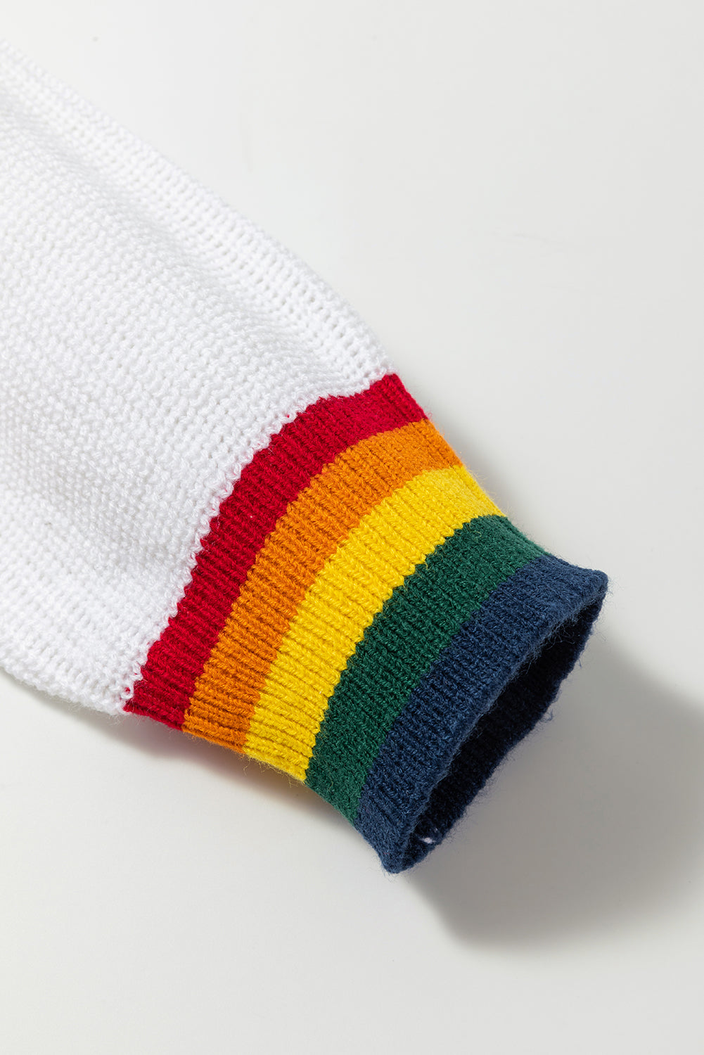 MERRY & BRIGHT Ribbed Round Neck Sweater-Angel Casuals