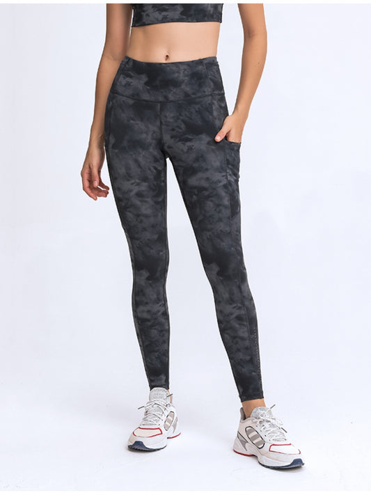 Wide Waistband Leggings with Pockets-Angel Casuals