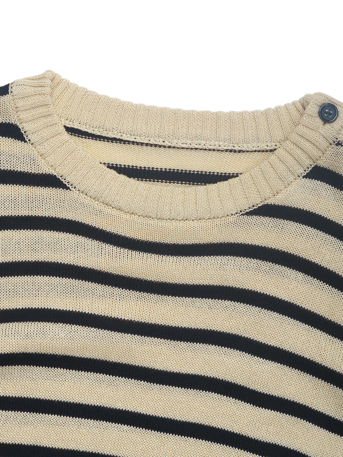 Perfee Striped Round Neck Long Sleeve Knit Top-Angel Casuals