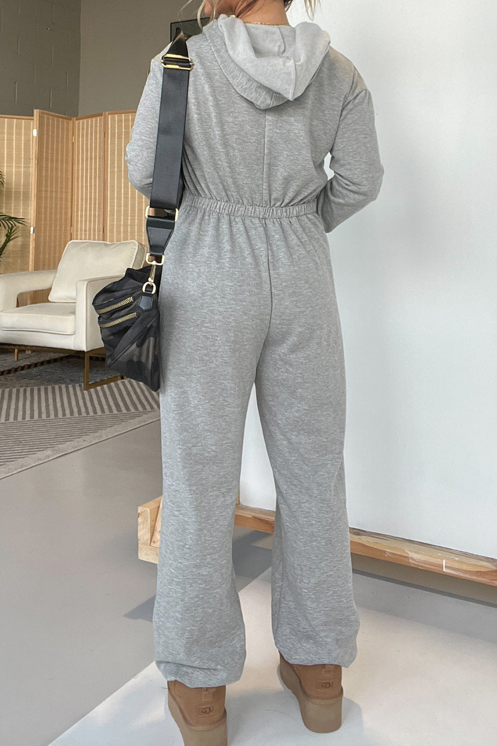 Full Size Drawstring Long Sleeve Jumpsuit-Angel Casuals