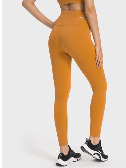 Crisscross Cutout Sports Leggings-Angel Casuals