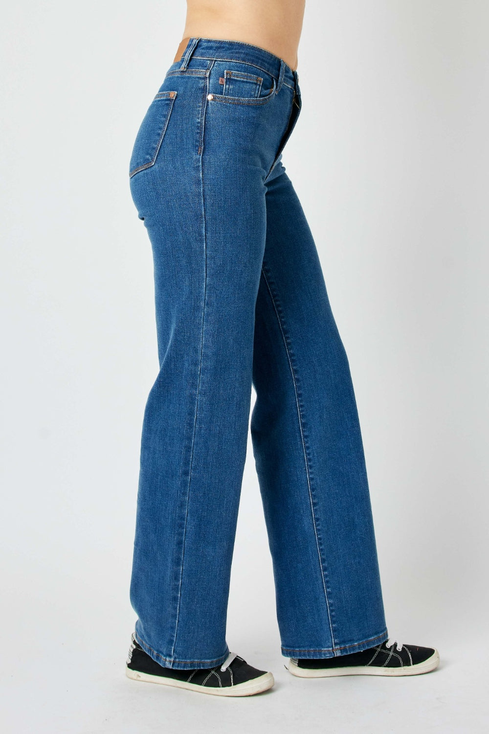 Judy Blue Full Size High Rise Straight Jeans-Angel Casuals