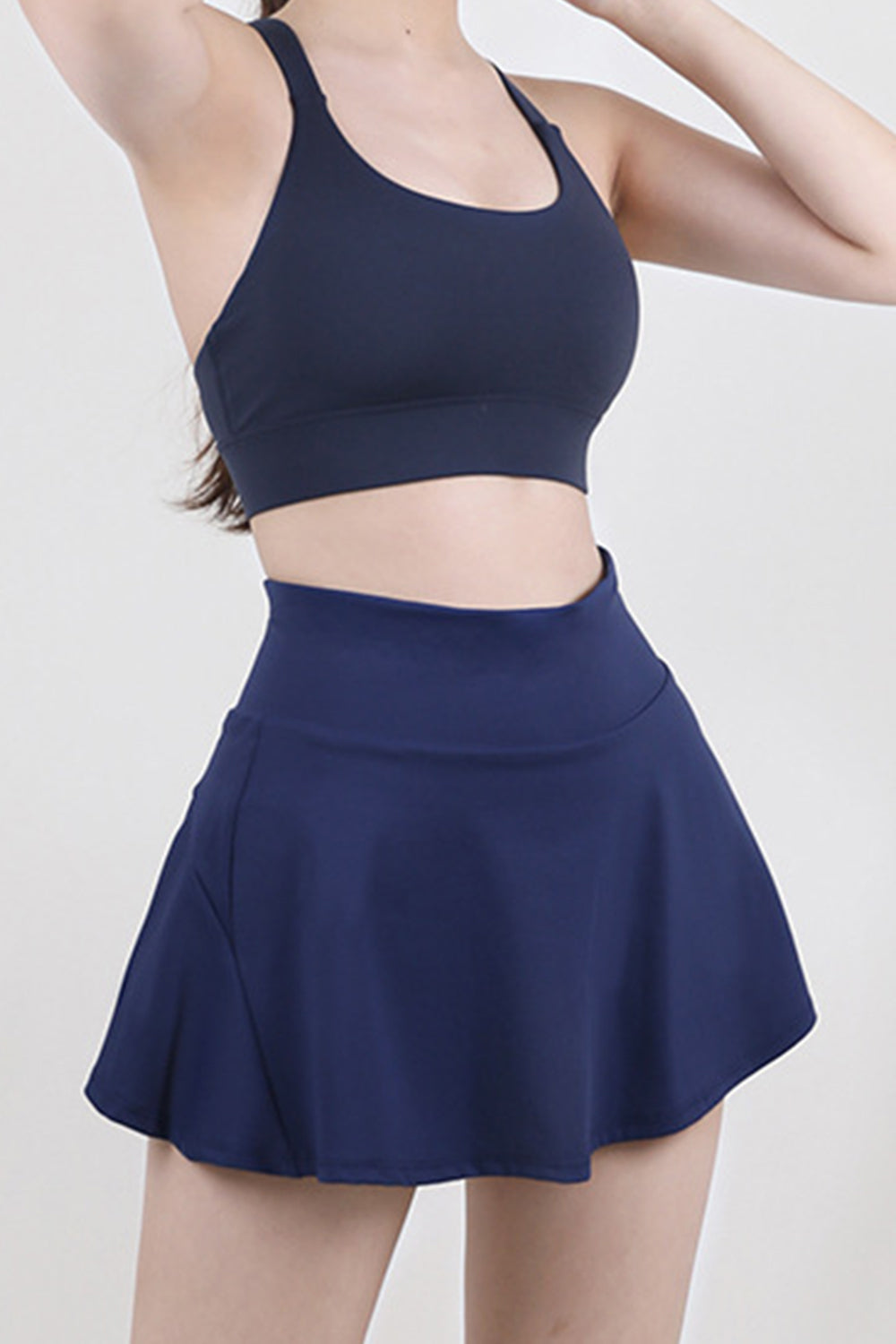 High Waist Pleated Active Skirt-Angel Casuals