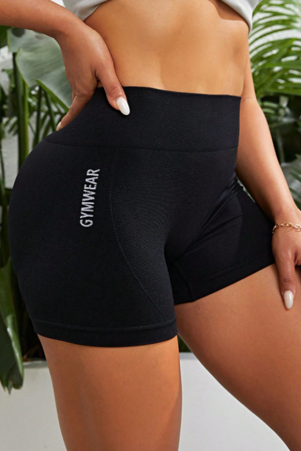 Slim Fit High Waistband Active Shorts-Angel Casuals