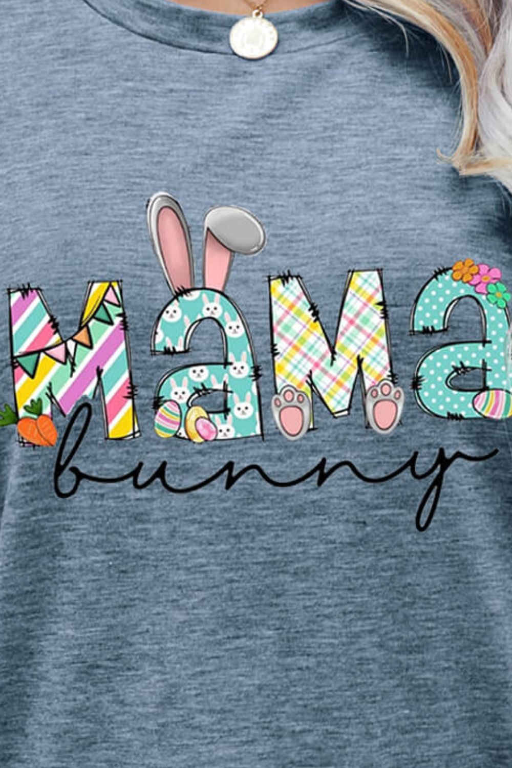 MAMA BUNNY Easter Graphic Tee-Angel Casuals