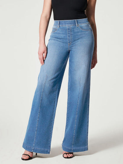 Wide Leg Long Jeans-Angel Casuals