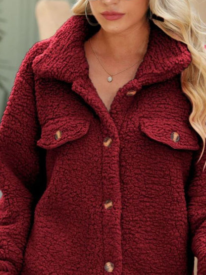 Button Down Collared Coat-Angel Casuals