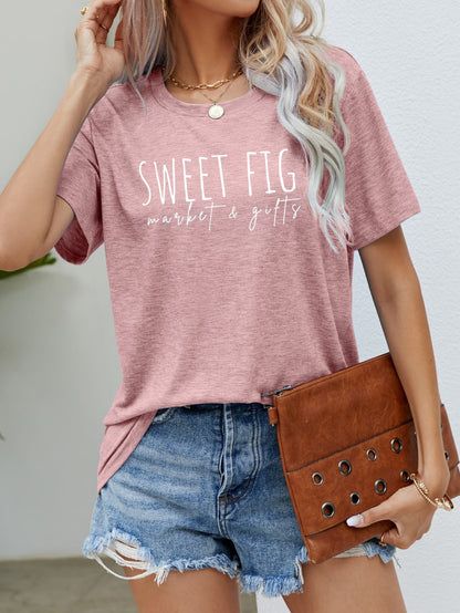 SWEET FIG MARKET & GIFTS Graphic Tee-Angel Casuals