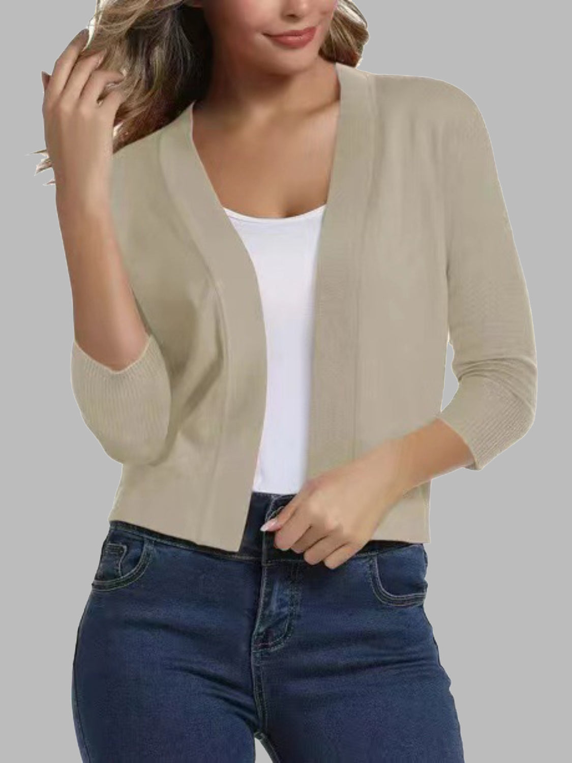 Open Front Cardigan-Angel Casuals