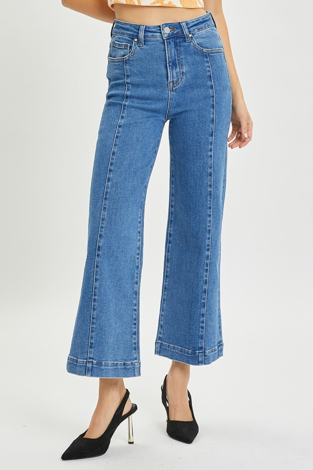 RISEN Full Size High Rise Wide Leg Jeans-Angel Casuals