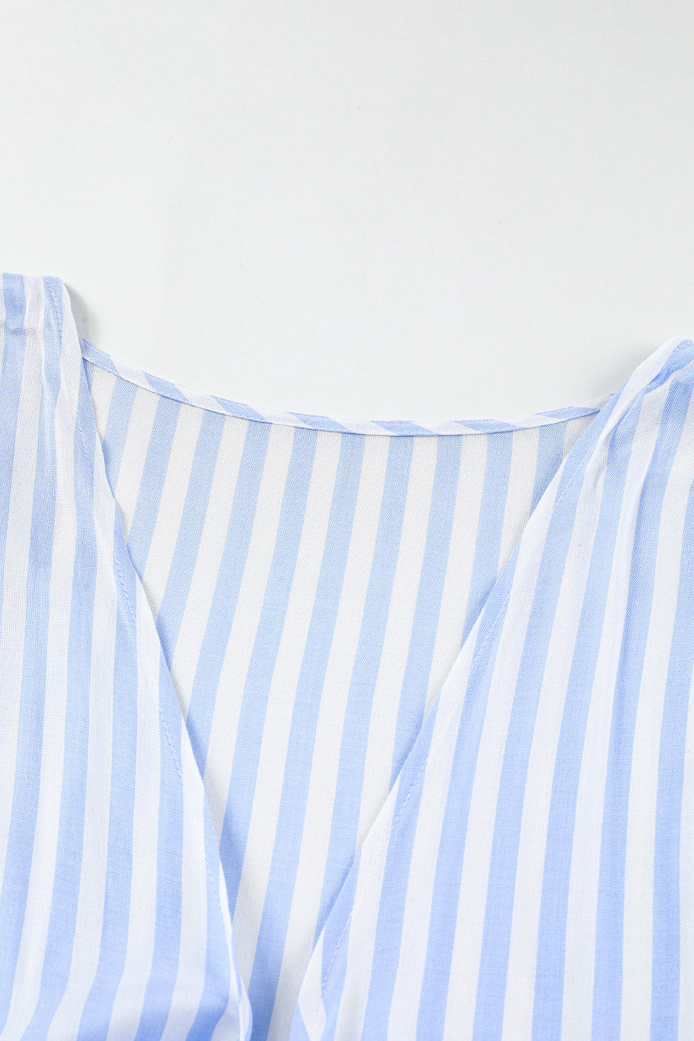 Bow Striped Kimono Sleeve Romper-Angel Casuals