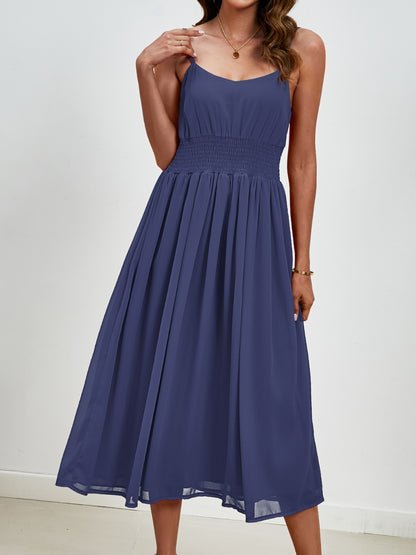Scoop Neck Midi Cami Dress-Angel Casuals