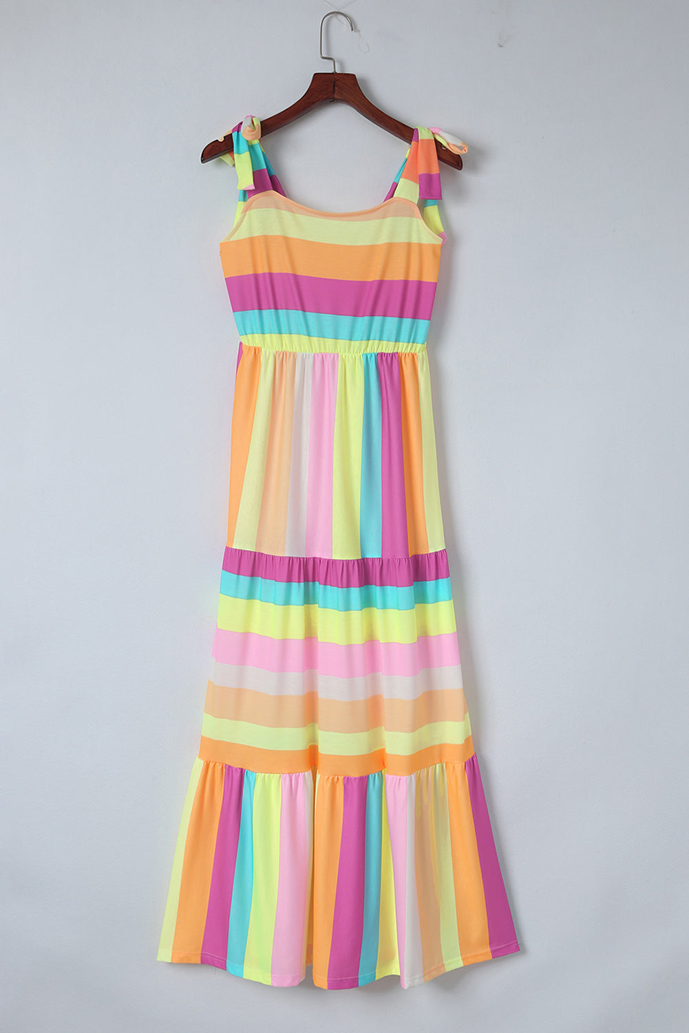 Striped Sleeveless Maxi Dress-Angel Casuals