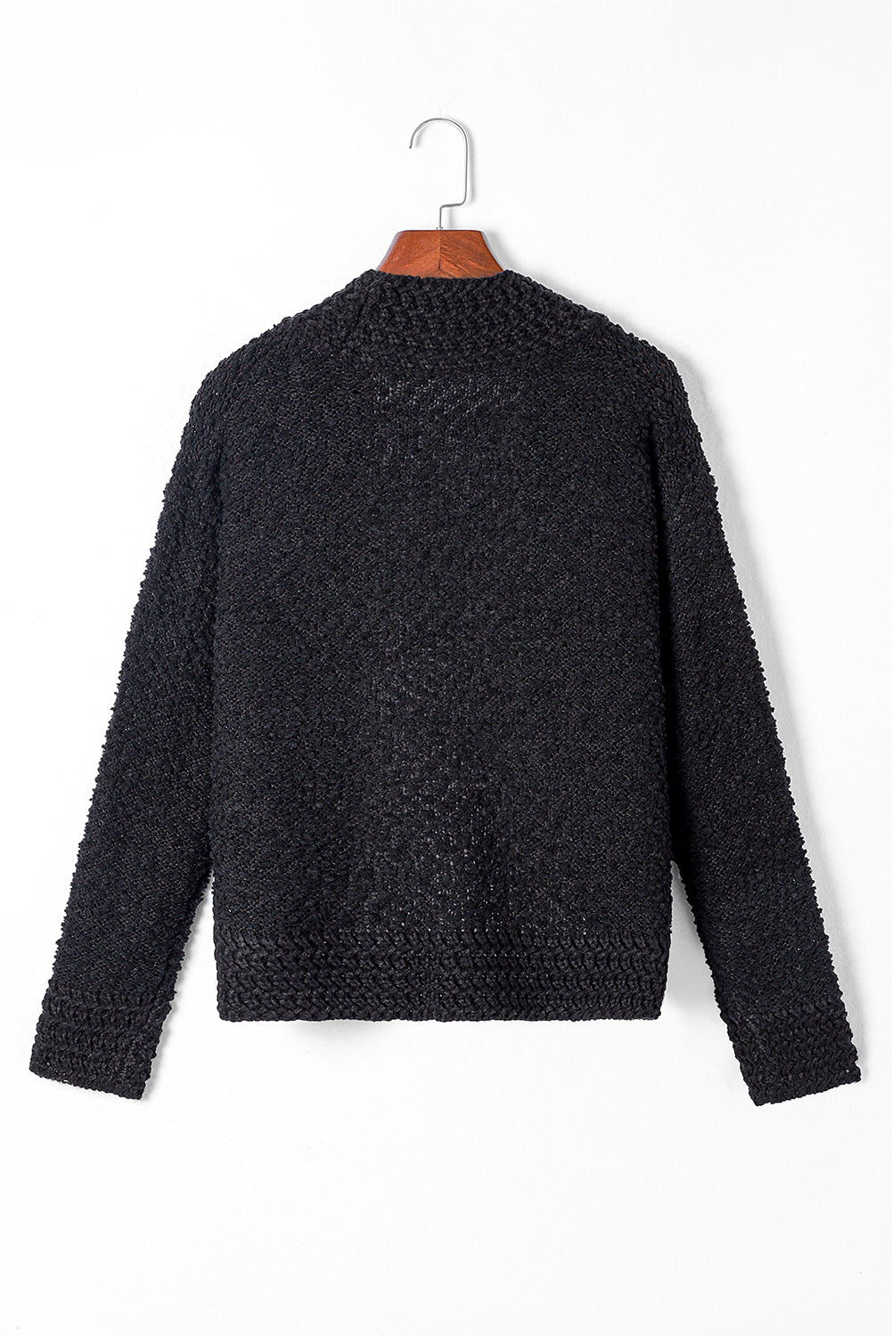Solid Color Open Front Cardigan-Angel Casuals