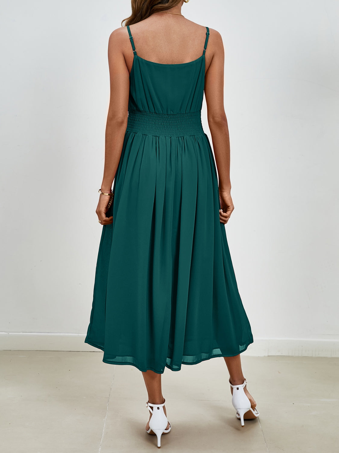 Scoop Neck Midi Cami Dress-Angel Casuals