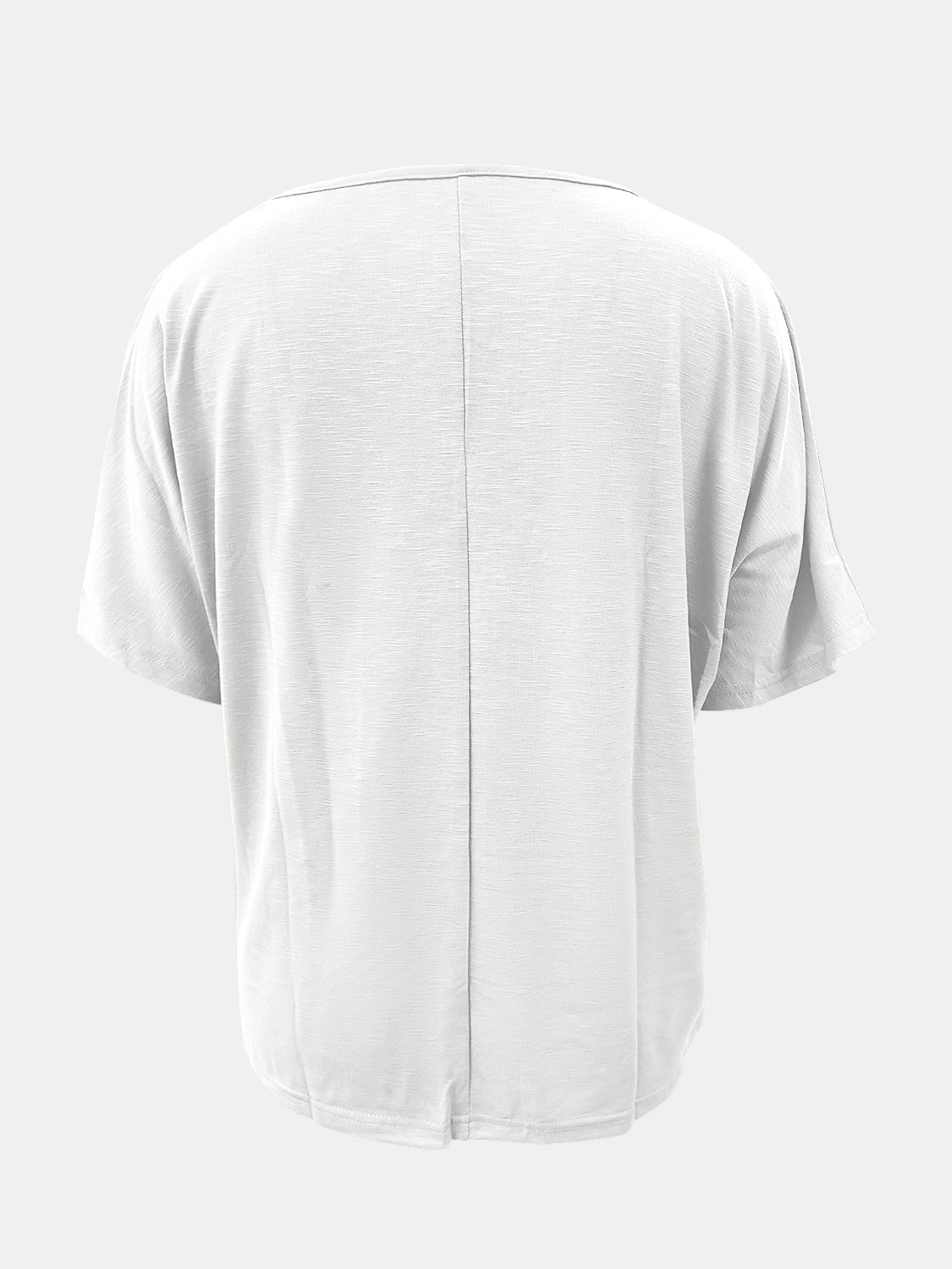 Full Size Scoop Neck Short Sleeve T-Shirt-Angel Casuals