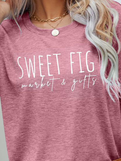 SWEET FIG MARKET & GIFTS Graphic Tee-Angel Casuals