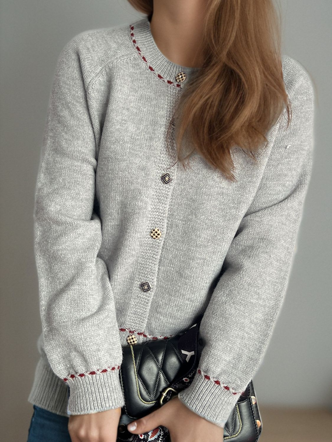 Button Down Long Sleeve Cardigan-Angel Casuals