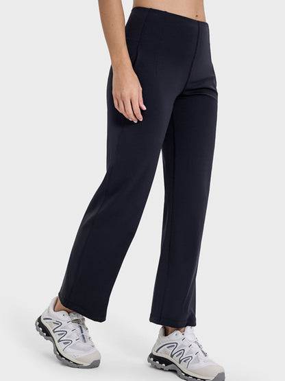 Pocketed High Waist Active Pants-Angel Casuals