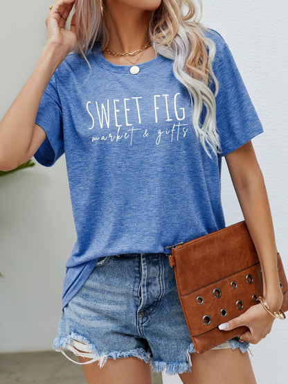 SWEET FIG MARKET & GIFTS Graphic Tee-Angel Casuals