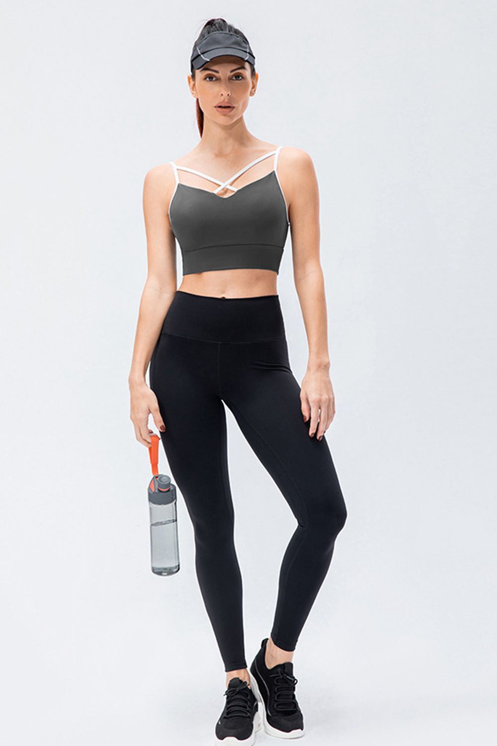 Wide Waistband Slim Fit Active Leggings-Angel Casuals