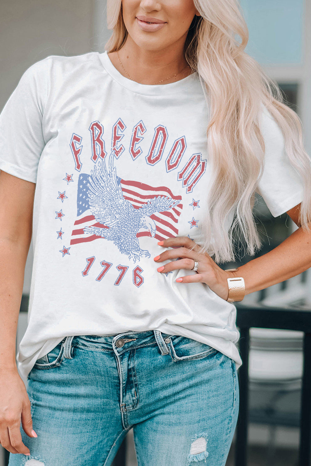 FREEDOM 1776 Graphic Tee-Angel Casuals