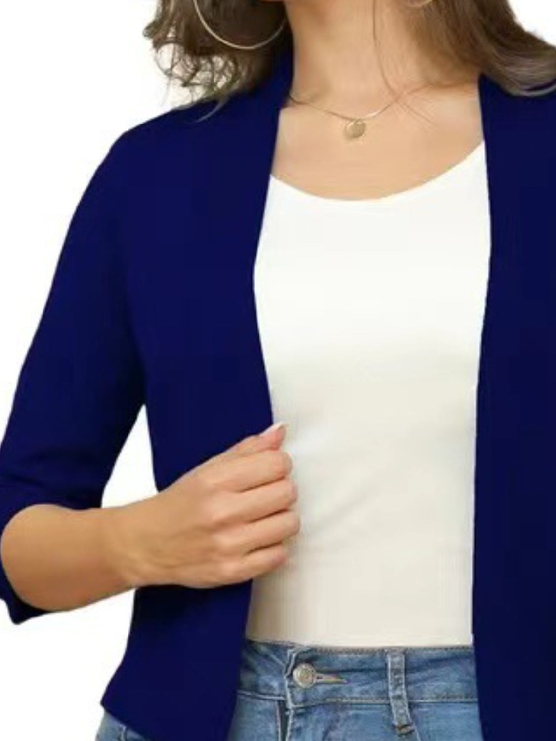 Open Front Cardigan-Angel Casuals