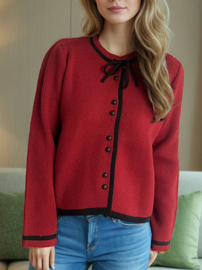 Button Down Long Sleeve Cardigan-Angel Casuals